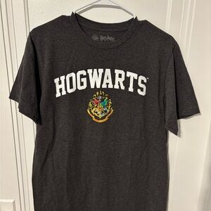 Harry Potter Hogwarts Crest Men’s T-Shirt - Dark Gray